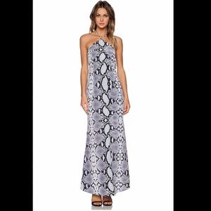 NBD X Naven Twins Flame Maxi Dress in Snake NWT